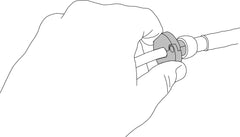 Lisle 39210 tool with hinged design enabling easy insertion in tight spaces