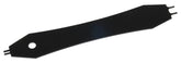 Lisle 39310 A/C disconnect tool for Toyota, side view eases plastic fitting release.