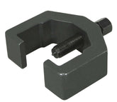 Lisle 41970 heavy-duty pitman arm puller jaws in use on a Ford, enabling easier arm removal.