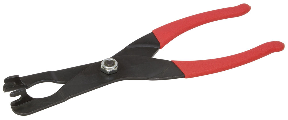 Lisle 44210 emergency brake tool in use, frees one hand during brake work.