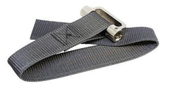 Lisle 60200 in use shows strap wrench removing a large filter.