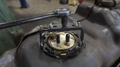 Compact design reduces snag risk in engine bay.