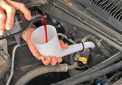 Lisle offset-funnel-spout-offset-detail shows six-and-three-quarter inch reach for tight spaces.