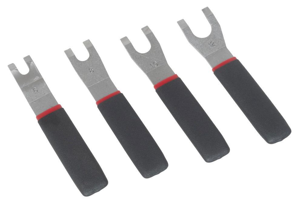 Lisle 38500 STC Disconnect Set 4-Piece with four sizes for quick release in tight spaces