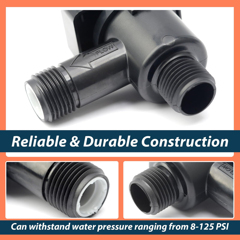 Lisnhlin 1/2-inch NPT threaded connections enabling straightforward RV installation