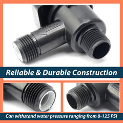Lisnhlin 1/2-inch NPT threaded connections enabling straightforward RV installation