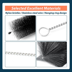 Lisnhlin 18in mid-length brush for interior and tight spots