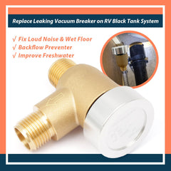 Lisnhlin 571-VAC-CHK-A installed in the RV black tank flush system