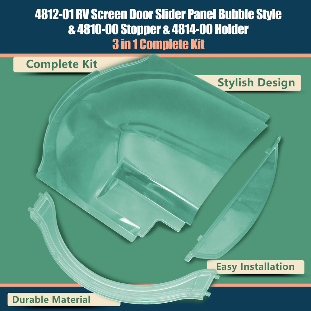 Lisnhlin RV screen door kit simplifies replacement with included hardware.