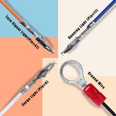 Lisnhlin tow mirrors wiring harness ABS shell with insulation for safety.