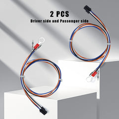 Lisnhlin tow mirrors wiring harness installation view for quick, tool-free replacement.