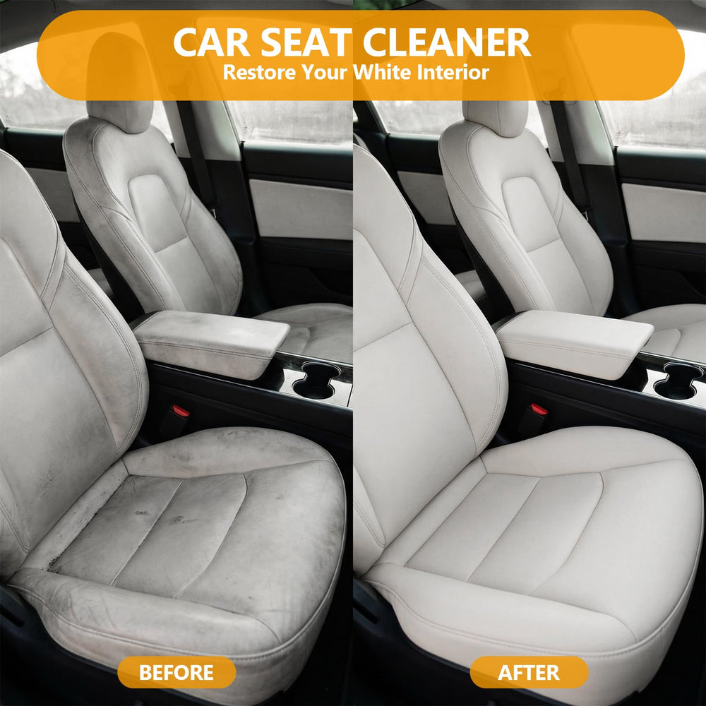 LISRUX leather-seat-cleaning close-up shows soft, renewed surface