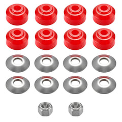 LitartPRO sway bar bushings kit contents ready for front and rear repair.