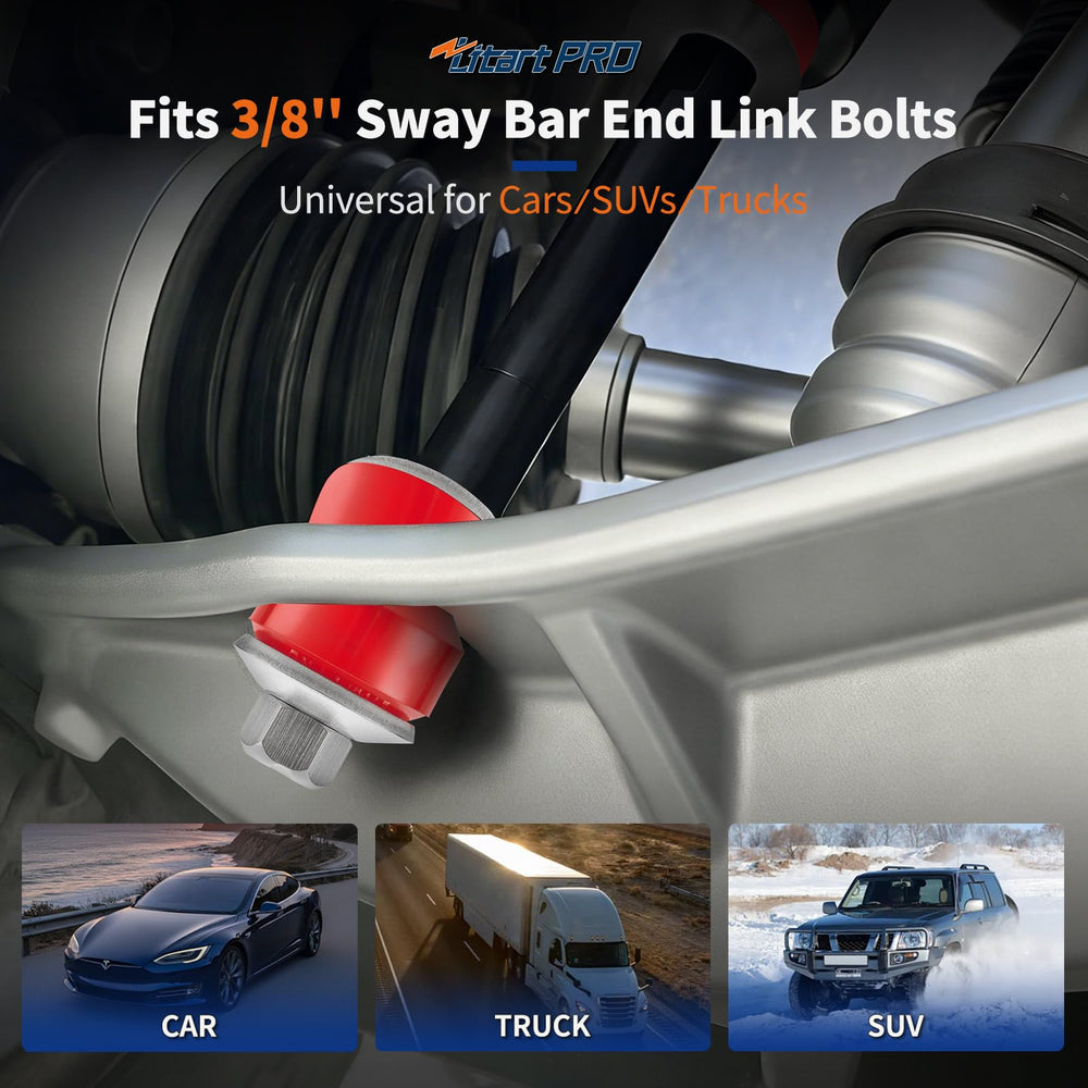 LitartPRO universal 3/8 end-links compatibility fits many vehicles.