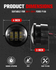 IP67 waterproof housing of LITE-WAY F150 fog lights