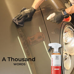 Color Crush hydrophobic beads showing water beading and protection on exterior
