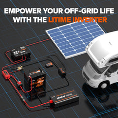 Litime 1000W inverter installation kit with mounting screws and cables