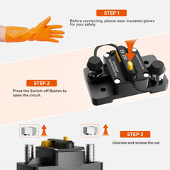 Litime 250A breaker compatible with LiFePO4 for versatile vehicle and solar use