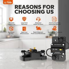 Litime 250A breaker used in solar setups preserves LiFePO4 energy