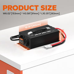 Litime 58-4V 30A charger cooling fan maintains safe operation