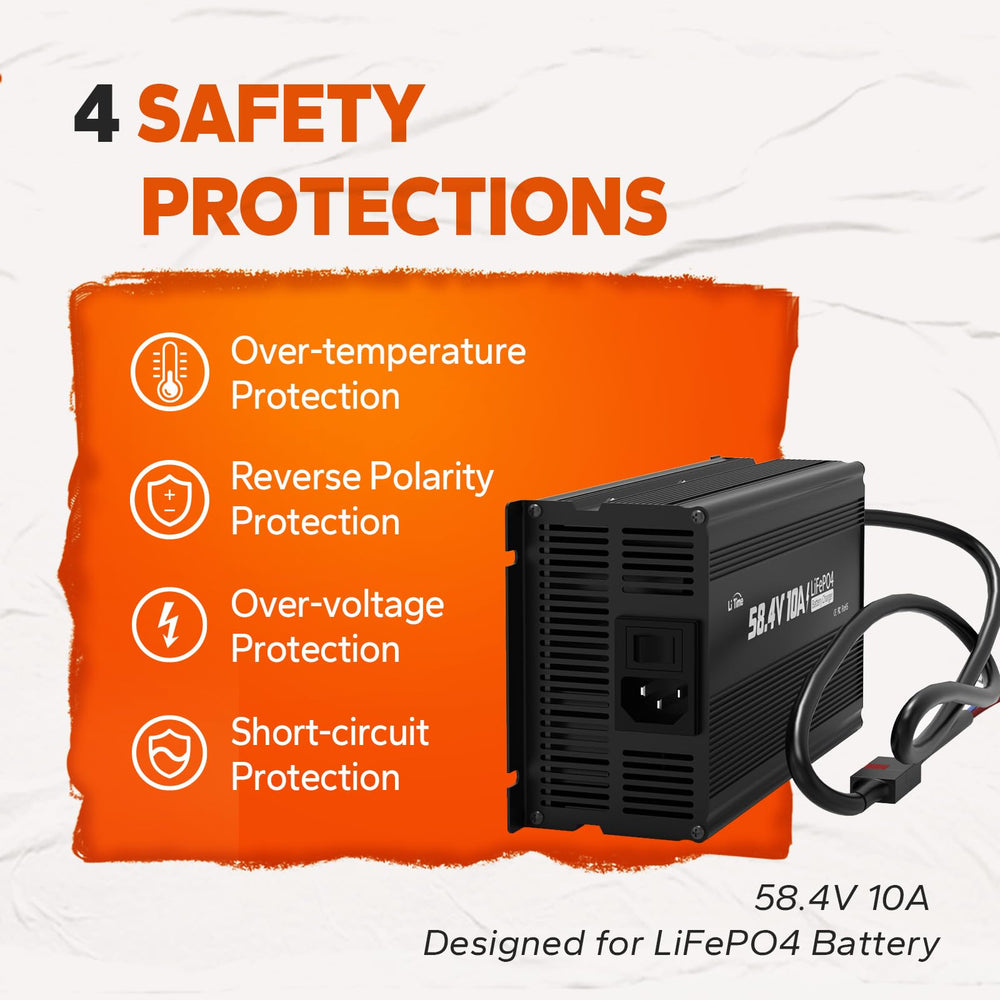 LitTime charger mounting holes enable simple, secure installation.
