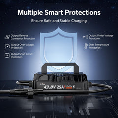 LitTime LED status indicators show charging progress at a glance.