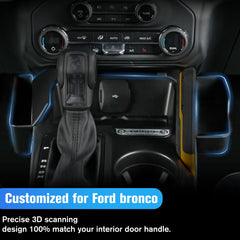 LitMiRaCle abs-plastic-storage tray offers durable, easy-to-clean organization in the Bronco.