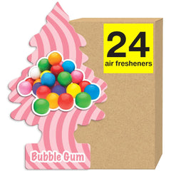 LITTLE TREES Bubble Gum hanging tree in car for long-lasting freshness.