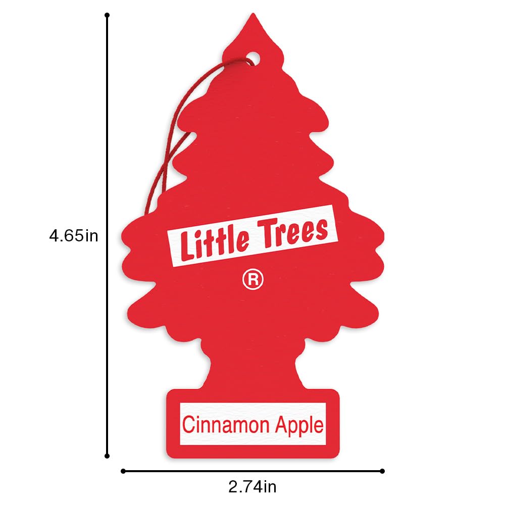 LITTLE TREES Cinnamon Apple close-up showing long-lasting fragrance technology