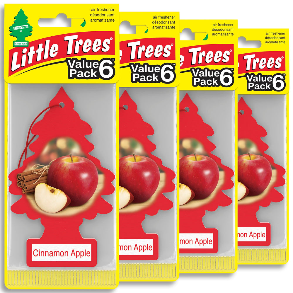 LITTLE TREES Cinnamon Apple hanging tree close-up for car scent and home freshness