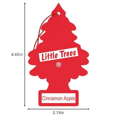 LITTLE TREES Cinnamon Apple packaging and hanging tree in cozy home