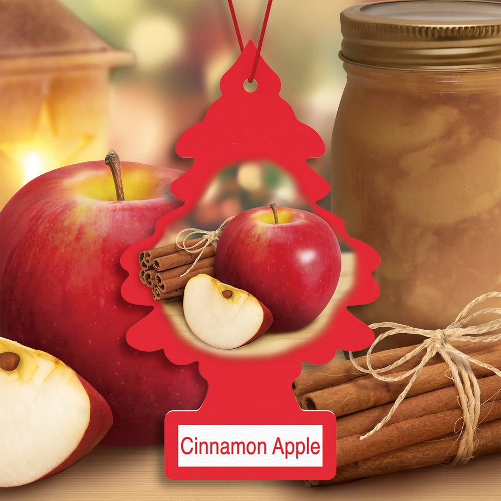 LITTLE TREES Cinnamon Apple product shot highlighting versatile refresh in car and room