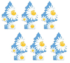 LITTLE TREES Daisy Fields hanging tree front view for car scent enhancement up to 30 days.