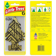 LITTLE TREES Gold aroma notes of ginger and apple for a bold scent