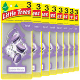Little Trees Lavender Macaron hanging tree freshens your car with a soothing aroma.