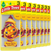 Little Trees Mango Berry Smoothie air freshener 24-count keeps your car smelling fresh for days.