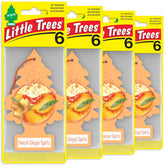 Little Trees Peach Ginger Spritz hanging tree freshens car with lasting aroma