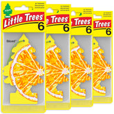 Little Trees sliced hanging tree delivers ongoing citrus scent for car and home.