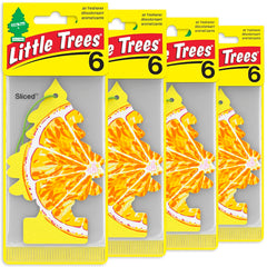 Little Trees sliced hanging tree delivers ongoing citrus scent for car and home.