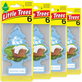 Little Trees Summer Linen hanging tree delivers long-lasting freshness for your car.