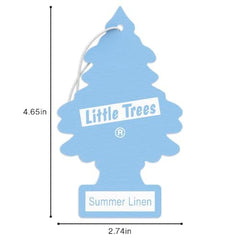 Little Trees Summer Linen laundry room use helps fabrics smell clean between washes.