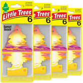 LITTLE TREES Sunset Beach bottle delivers a long-lasting fragrance in your car.