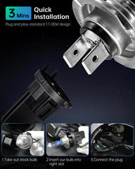 CANBus-friendly operation avoids warning lights in many vehicle setups