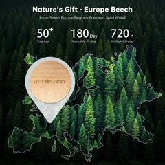 Littlelucky hand-carved wood grain design with natural scent diffusion