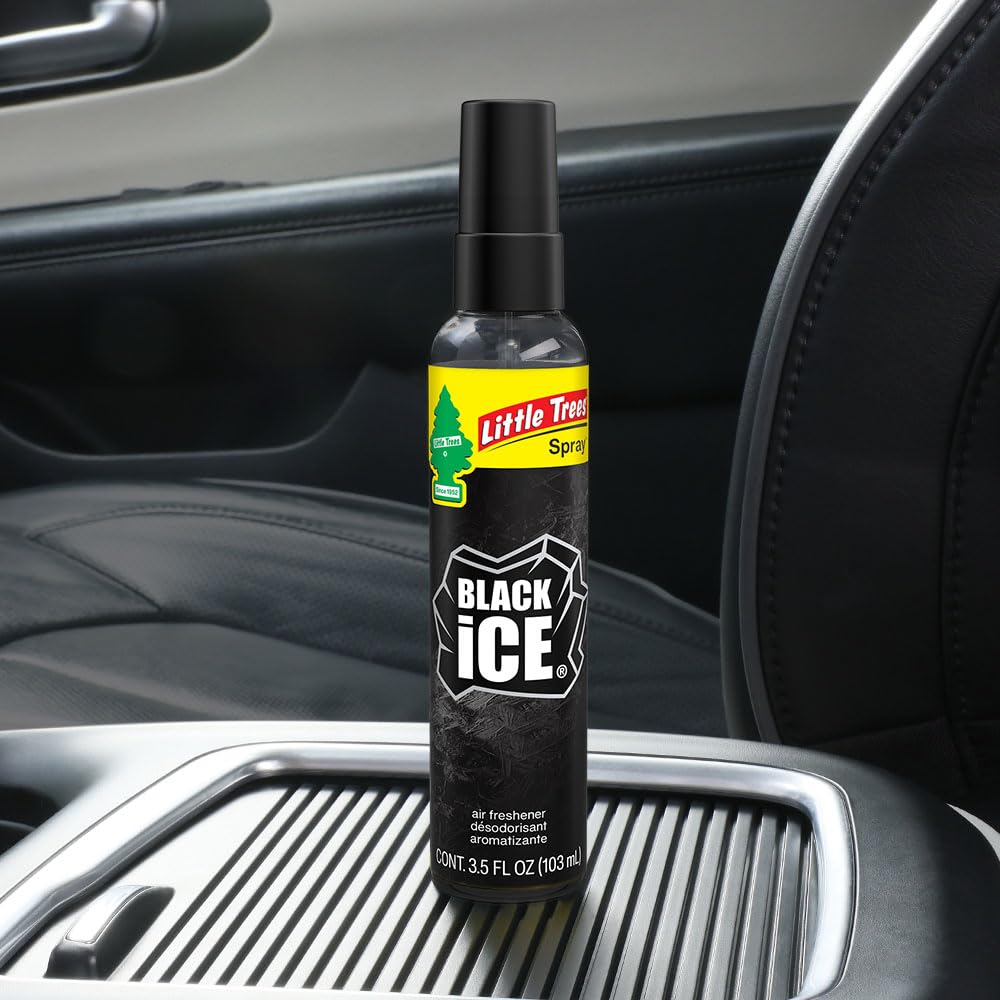 LITTLE TREES six-pack of Black Ice air fresheners for ongoing freshness