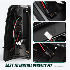 LIULANGXY smoked rear taillight lens for stylish, safer rear view.