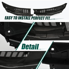 LIULANGXY wiper cowl installed on Ford demonstrates easy, no-mod installation