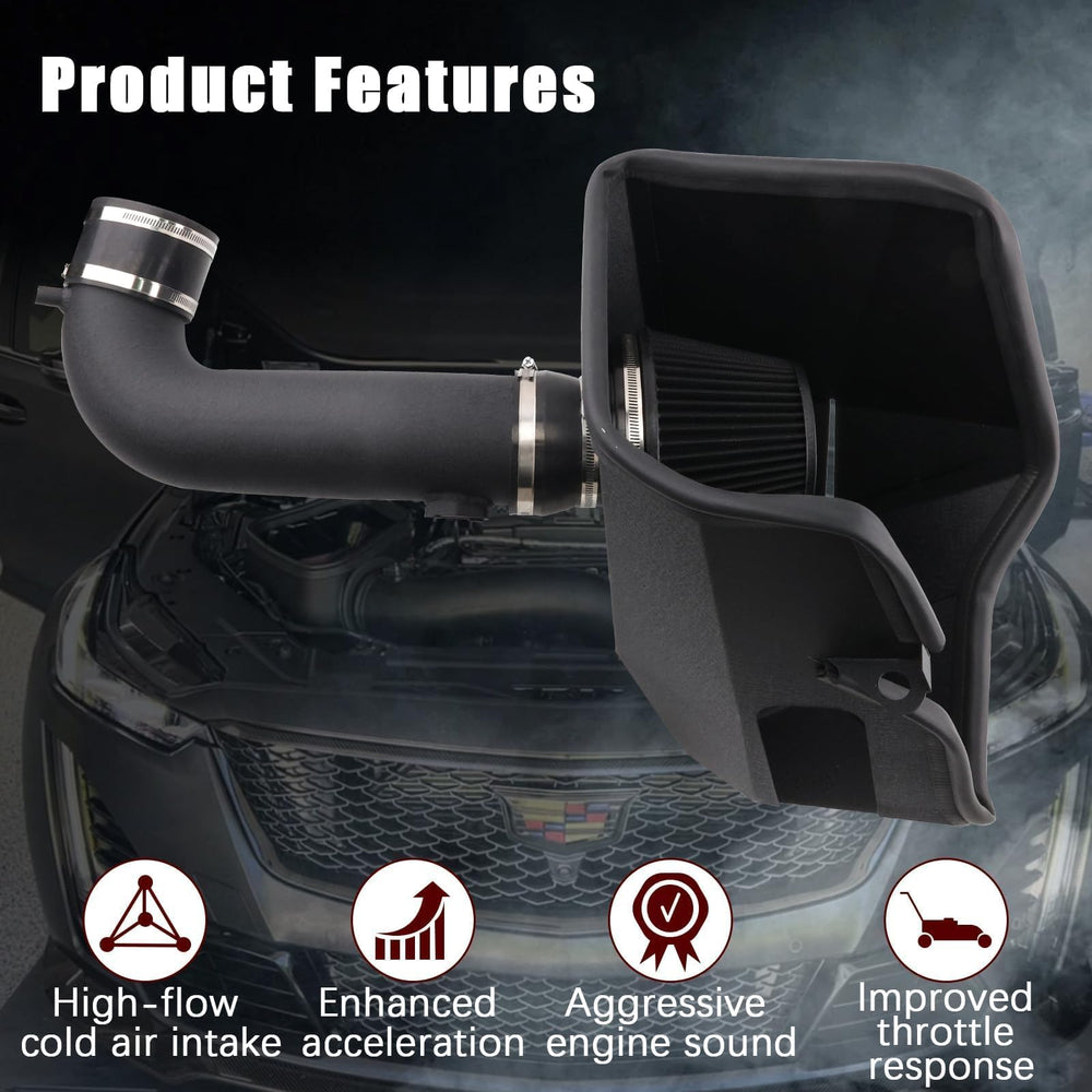 LIUWEIRACING cold air intake Escalade boosts throttle response and idle stability