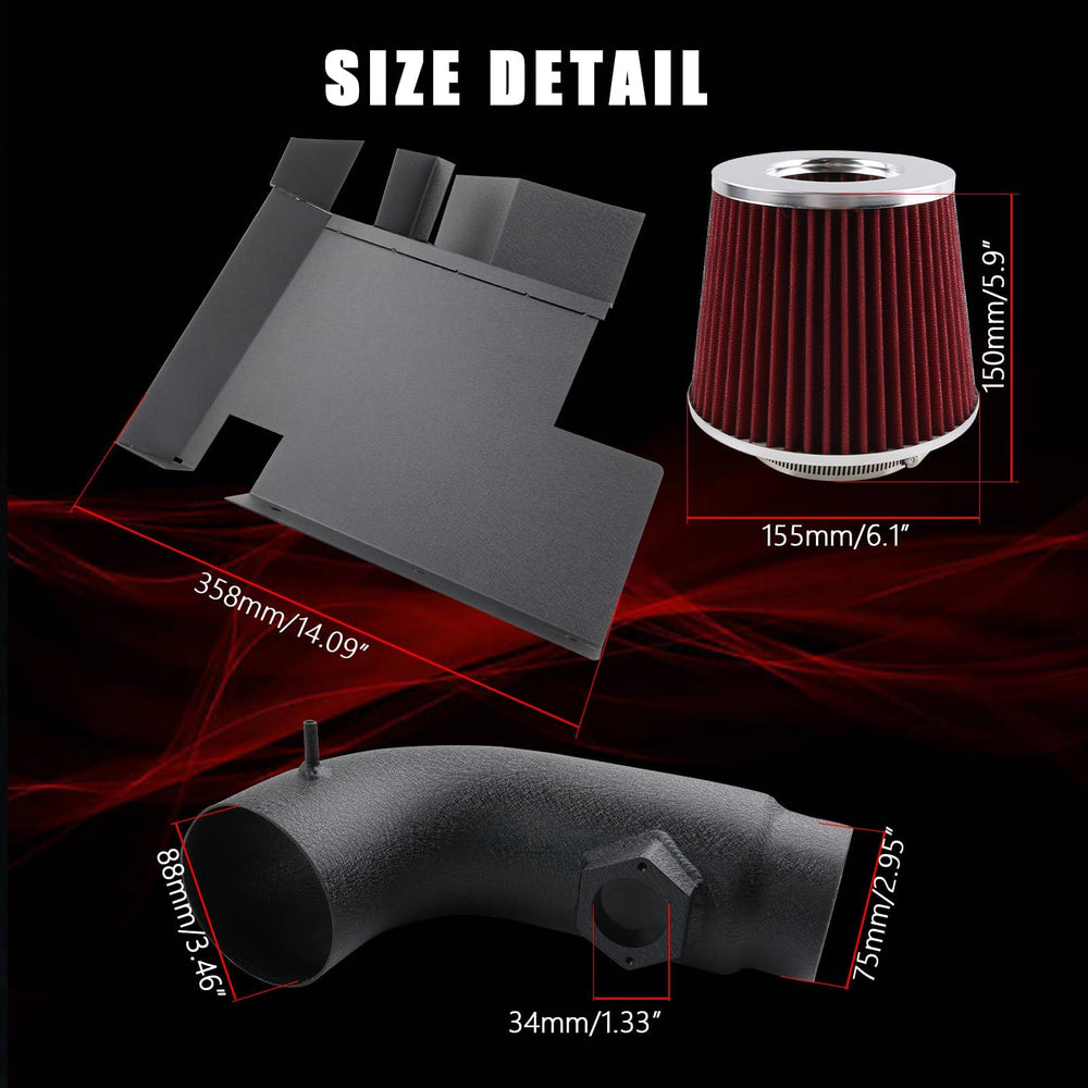 LIUWEIRACING engine compartment view shows clean integration with factory layout.