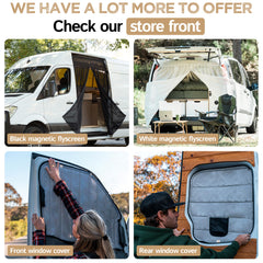 Living in a Bubble universal-fit screen keeps bugs out during camping.